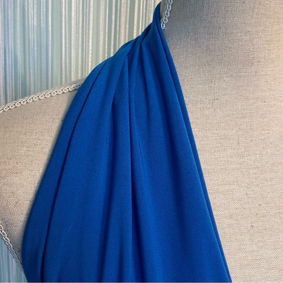 Rare Blue Cut Out Open Back Maxi Dress - Picture 9 of 16